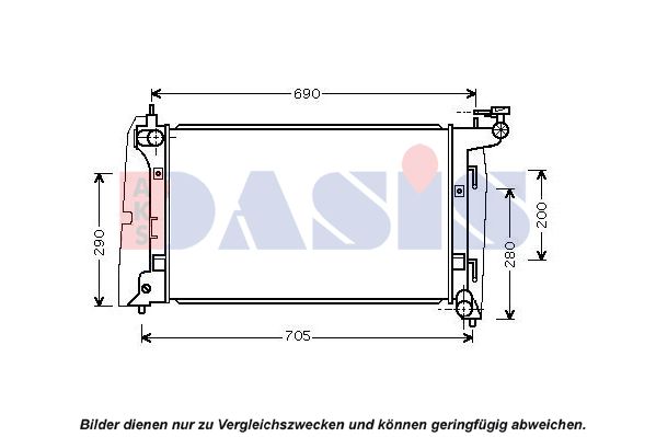 AKS DASIS Radiators, Motora dzesēšanas sistēma 210228N